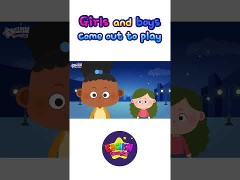 Girls and boys <strong>come</strong> out to <strong>play</strong> - Nursery Rhymes - Animation Kids song with Lyrics #shorts