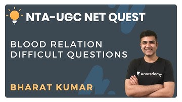 Blood Relation Difficult Questions | Logical Reasoning | NTA-UGC NET Quest Paper-1