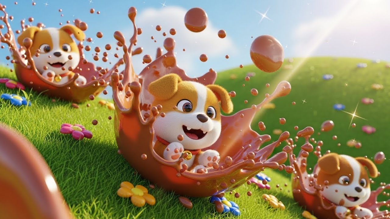 Paw Patrol Pups Slid Down the Muddy Hill | Kids Songs & Nursery Rhymes