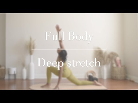 Full Body, Grounded, Deep Stretch for Beginners (NO STANDING POSTURES☺️) *No Music*