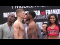 Jason Quigley vs James De La Rosa - FACE OFF at WEIGH IN
