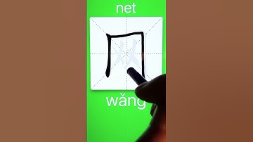 How to Write 网(net) in Chinese? App Name :《ViewChinese》&《My HSK》