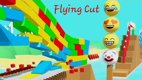 Flying Cut Very satisfying and relaxing ASMR slicing game 72