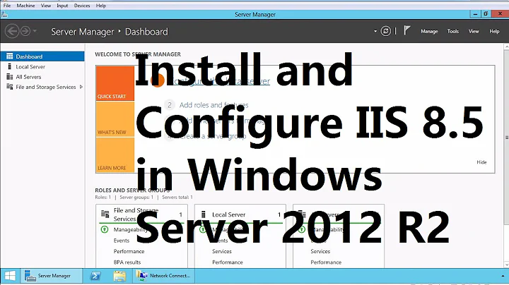 How to Install Web Service IIS 8.5 on Windows Server 2012 R2