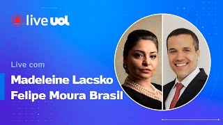 Bolsonaro fala de governo Lula; eleição no Congresso e +: Felipe Moura Brasil e Madeleine Lacsko