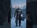 Captain America &amp; Geralt 🛡️🐺 Hybrid FUSION! #Marvel #Witcher #hybrid #fusion #CaptainAmerica #Geralt