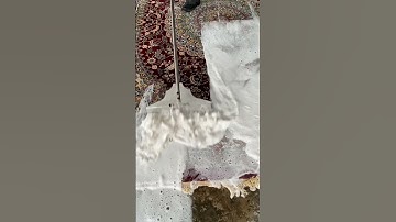 Foam scraping #04 #satisfying #asmr #carpetcleganin #shorts