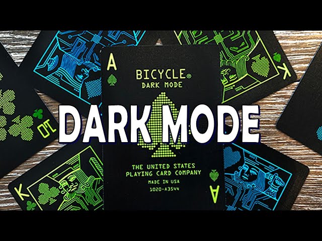 Bicycle Dark Mode Playing Cards