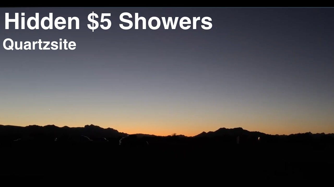 The Road to Quartzsite RTR | Part 6 Hidden $5 Showers & High Winds at Camp