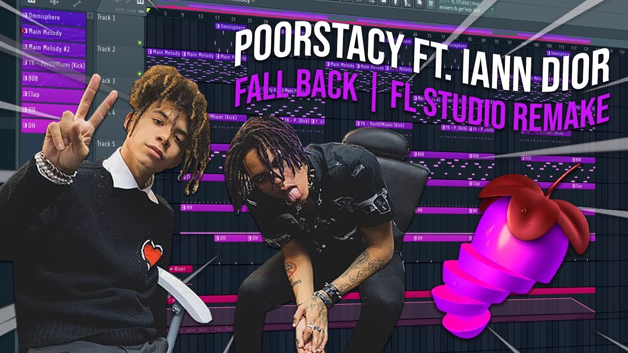 Poorstacy - Fall Back ft. Iann Dior *ACCURATE FL STUDIO REMAKE* prod. Shawty Beats