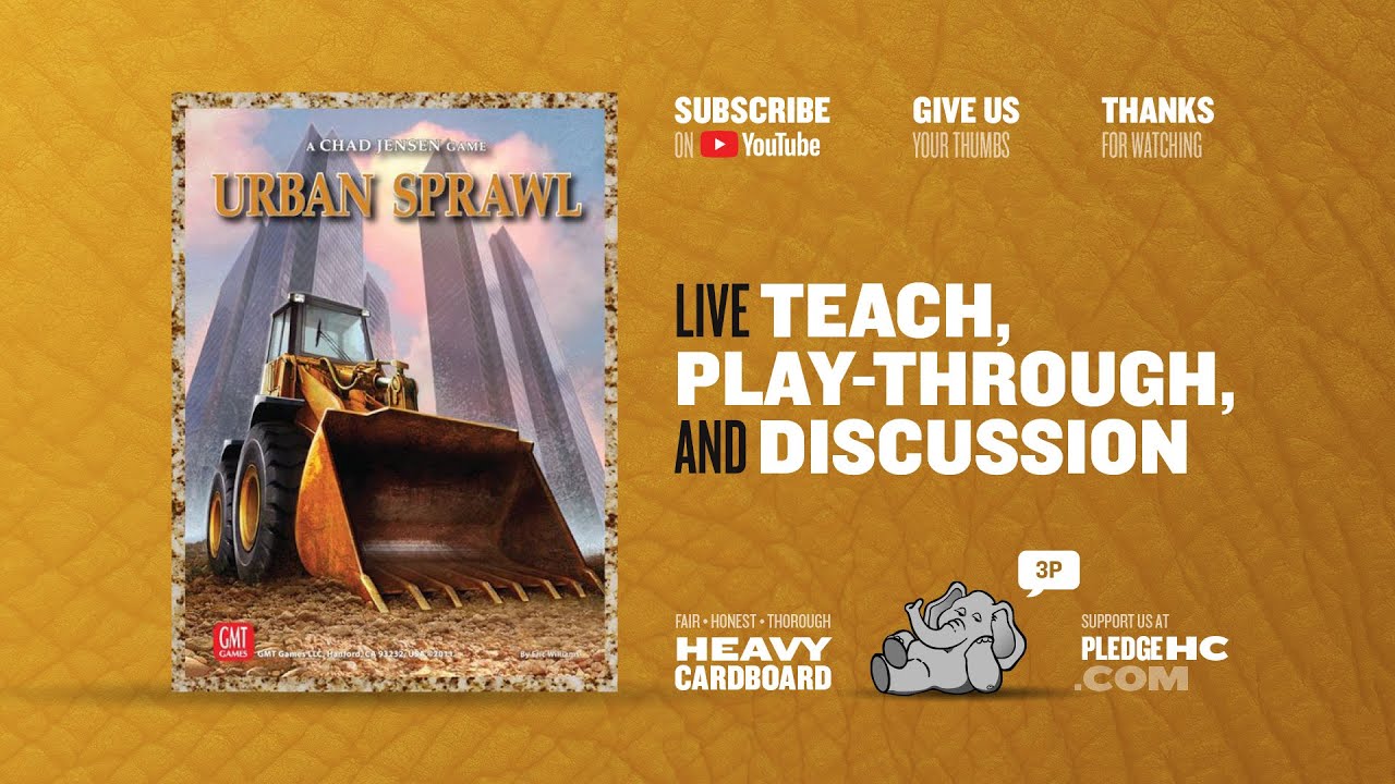 Urban Sprawl - 3p Teaching, Play-through, & Roundtable by Heavy Cardboard