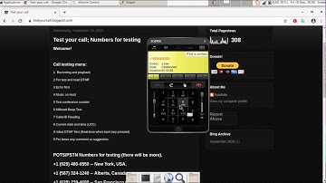 VoIP Call testing service based on Kazoo platform