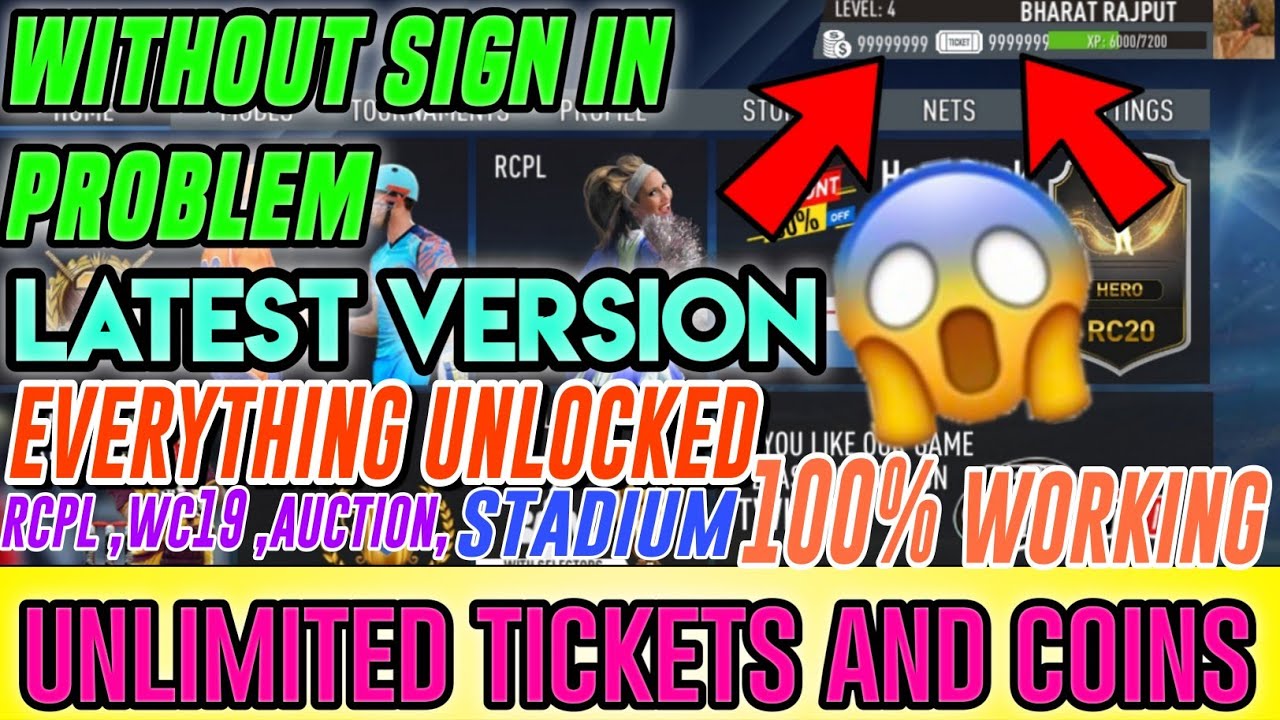 real cricket 20 hack unlimited coins and tickets | real cricket 20 mod ...