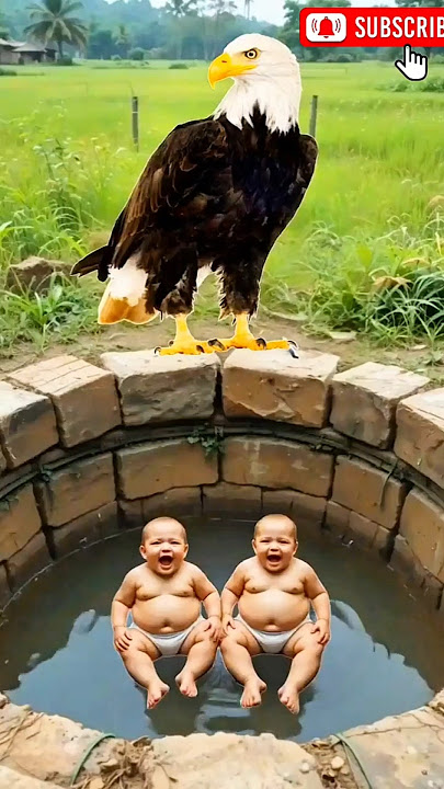 You Won’t Believe a Giant Eagle🦅 Dropped Millions of Snakes🐍 & Babies on Two babies 👶😱 #shorts
