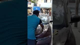 Dhiya waterless car wash service in Bangalore at your doorstep