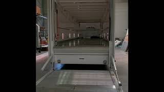 Porsche Mega Trailers with hydraulic floor