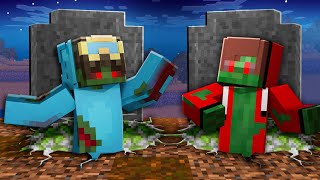 Why JJ and Nico became ZOMBIES in Minecraft Challenge - Maizen JJ and Mikey