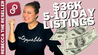 Double Your Income! $36K on 510 Listings Per Day | Poshmark Selling Tips | Make More Money on Posh
