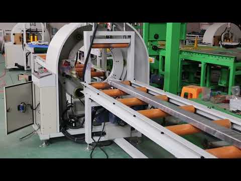 Horizontal wrapping machine for batten