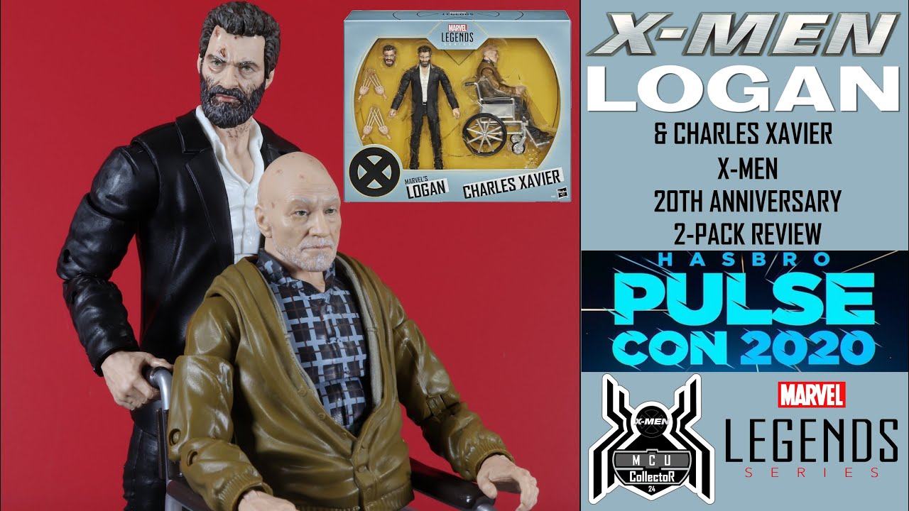 Inch Action Figure for sale online Marvel Legends Series X-Men Logan and Charles Xavier 9