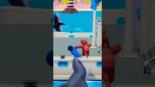 Gang Beasts 🎮 Eaten by A shark 🦈 #shorts