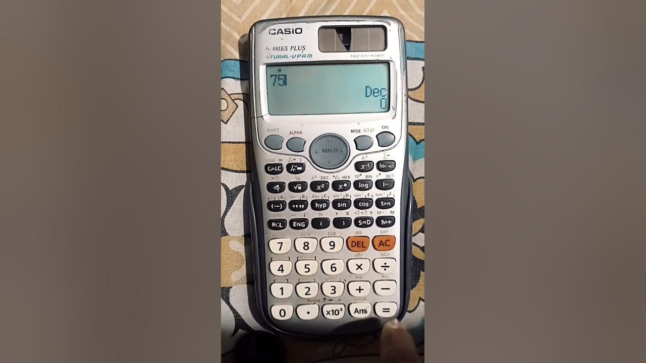 Decimal to hexadecimal conversion in scientific calculator youtube