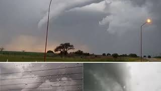 Imágenes de Tornado en Luan Toro La Pampa Argentina 28 de octubre 2017