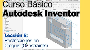 Curso Básico Autodesk Inventor. Lección 5: Restricciones de croquis