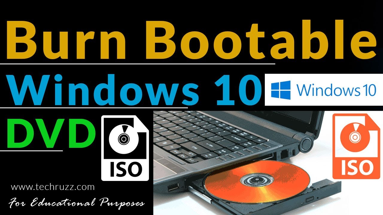Create a Bootable DVD for Windows 10 | Burn Windows 10 ISO File to DVD -  YouTube