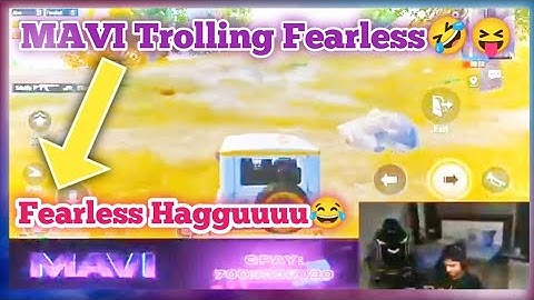 Mavi Trolling Fearless🤣😂| BGMI