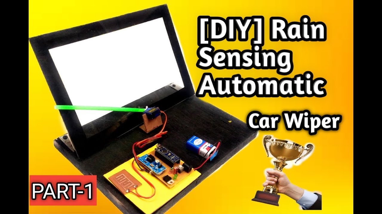 ||SR Robotics ||PART-1||How To Make Automatic Rain Sensing Car Wiper