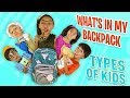 What's In My Backpack Parody - Types of Kids : Funny Back To School Skits // GEM Sisters