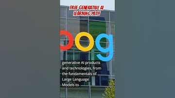 Free Generative AI Learning Path #google #generartiveai #learningai #aimodels #languagemodels