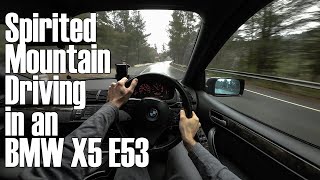 2005 BMW X5 E53 POV Spirited Mountain Driving (Binaural Audio)