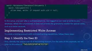 How to Write Firebase Rules for Restricted Access to Your Database
