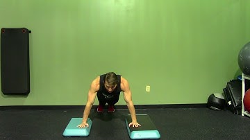 Box Jump Push Ups - HASfit Push Up Exercise Demonstration - Depth Jump Pushups - Plyometric Pushup