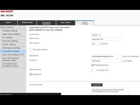 How To Remotely Print on Sharp Copier - Email Print Setup Instructions