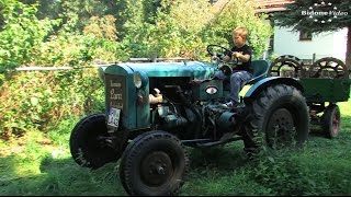Hermann Lanz Aulendorf Traktor - old Tractor start and run