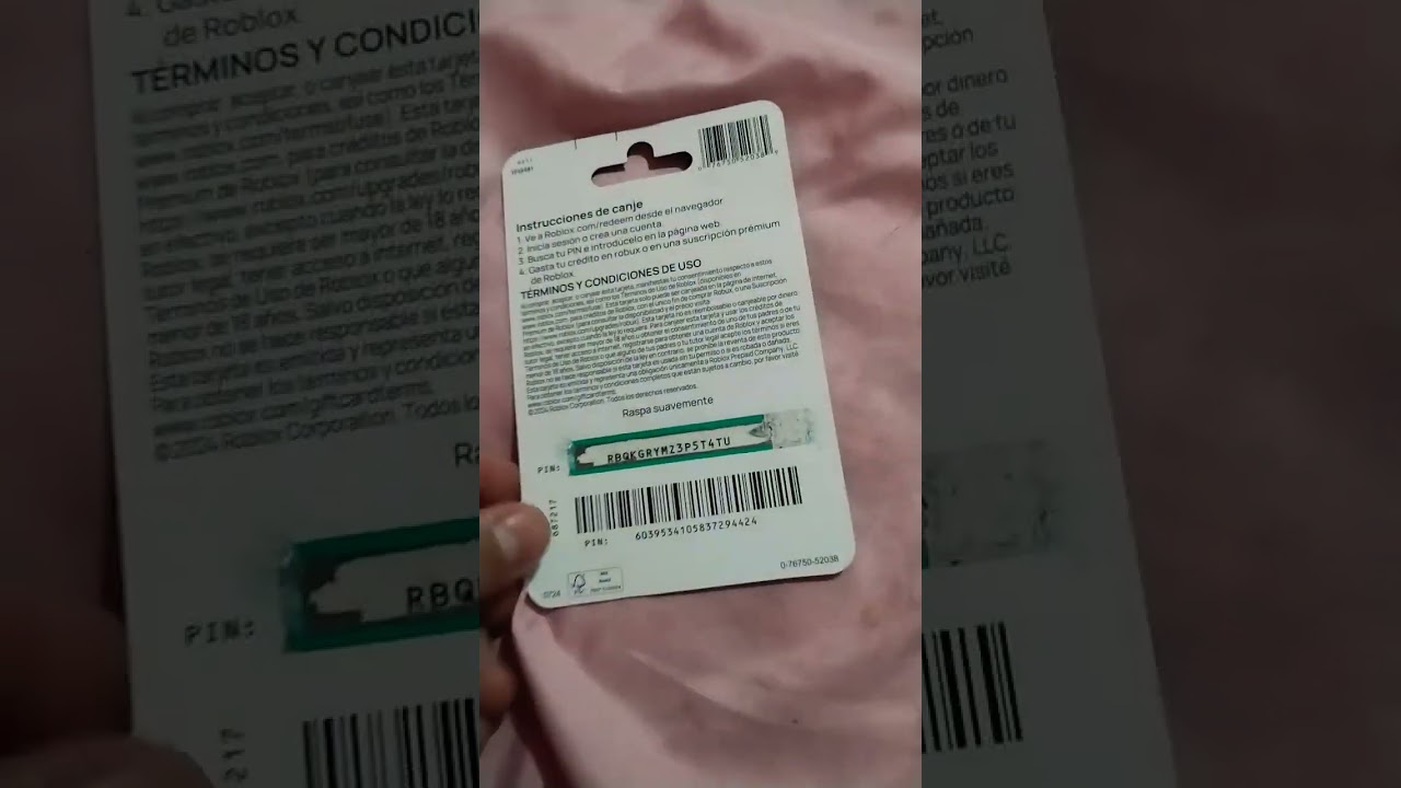 tarjeta de roblox de 200 pesos