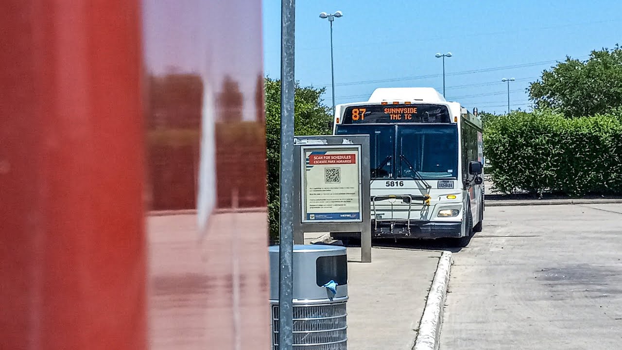 Houston Tx, Houston Metro Buses In Action At Fannin South Park And Ride