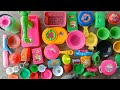 Diy unboxing kitchen Set l kitchen plastic set | mini cooking Kitchen set | Plastic Kitchen set | 15