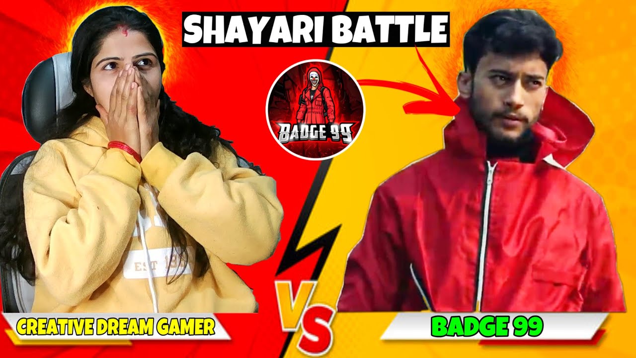 Badge 99 Vs Creative Dream Gamer Shayari Battle Badge 99 Face Reveal badge-99-vs-creative-dream-gamer-shayari-battle-badge-99-face-reveal