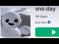 Sno day (roblox)