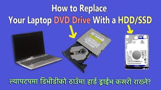 how to replace your laptop dvd drive with a hdd/ssd