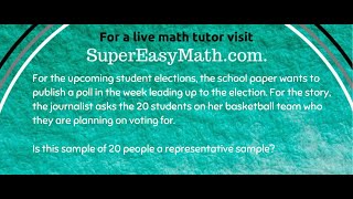 Representative Samples｜Super Easy Math