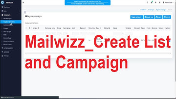 Mailwizz create list and campaign | Mailwizz Tutorial | How to run a campaign with mailwizz