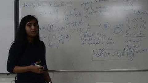 The Canonical Ensemble || Statistical Mechanics|| Video lecture by Archita Rani Dash