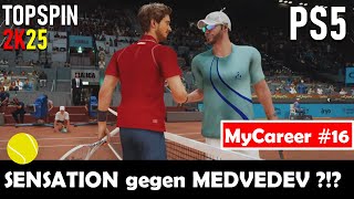 TOPSPIN 2K25 🎾 PS5 | Karriere #16 - Gegen Daniil Medwedew MUSS ich an meine Grenzen gehen !