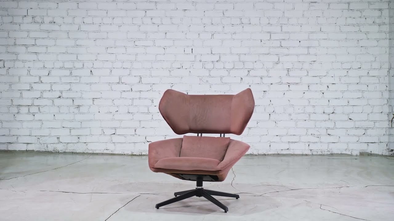 Кресло с поворотным механизмом Boston сливового цвета - лучшие Интерьерные кресла в INMYROOM Кресло с поворотным механизмом Boston сливового цвета - лучшие Интерьерные кресла в INMYROOM