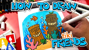 How To Draw An Underwater Tiki Friends